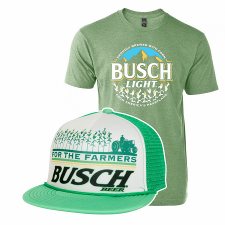 Busch For The Farmers Hat and T-Shirt Combo